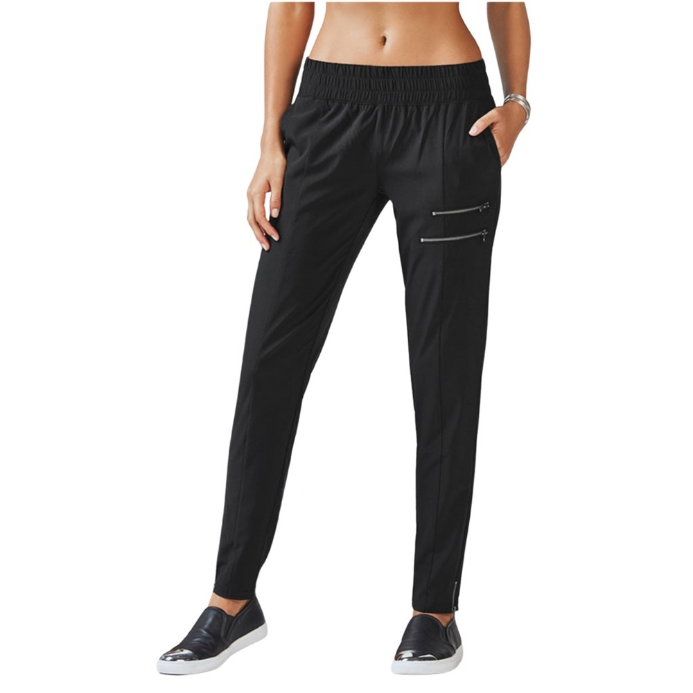 Fabletics Women's Yumiko Jogger Pants Stretch Comfy Sporty sz XL  Black
